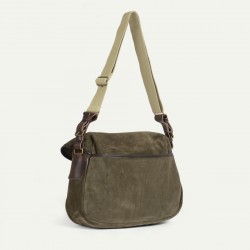 Velvet leather fisherman's musette - 2 sizes
