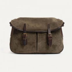 Velvet leather fisherman's musette - 2 sizes