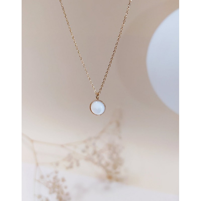 Necklace Grande Nina - White mother of pearl
