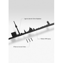 Silhouettes murales de villes