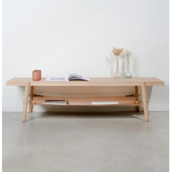 staged coffee table