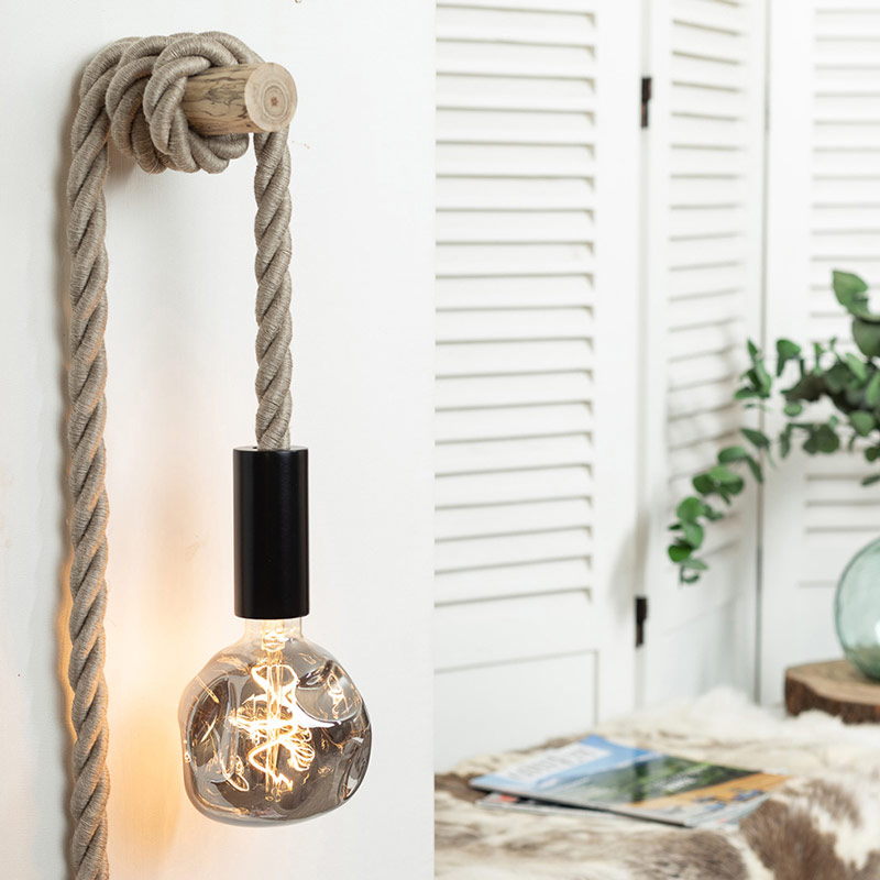 Lampe nature baladeuse XXL Bumped Smoky